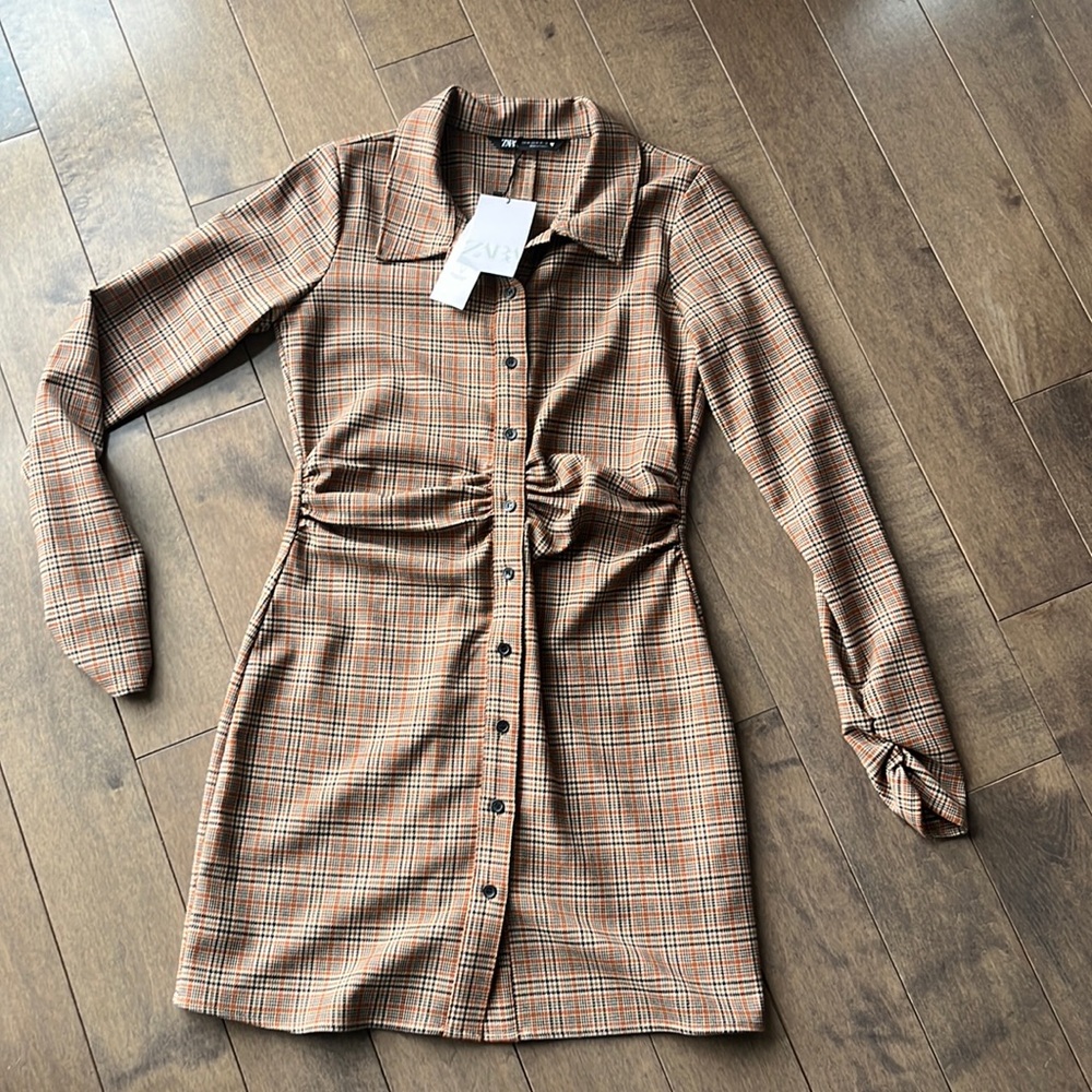 Zara scrunch dress
